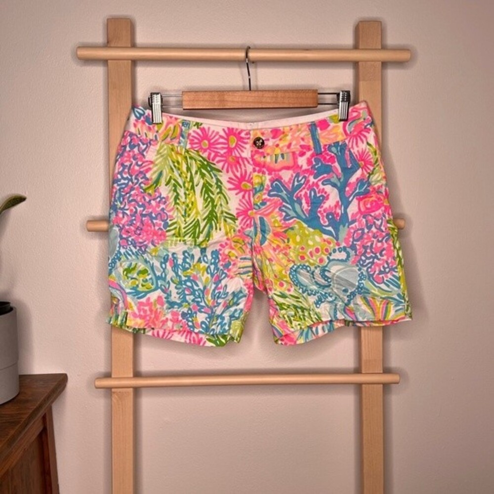 Lilly Pulizter Jayne Short, Lovers Coral, SIZE 6